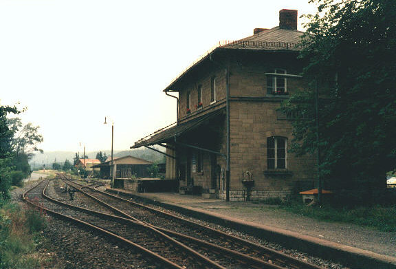 Bahnhof Weidenberg, 04.08.1989