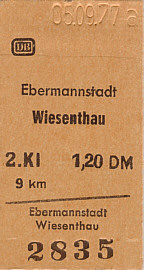 Abbildung einer Fahrkarte